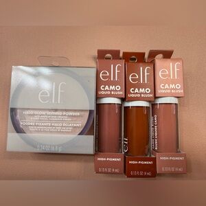 Camo Liquid Blush Set - Brown and Tan Shades with powder